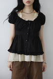 Morph shirring blouse