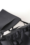 Ribbon shirring amang shoulder bag