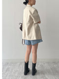 Culotte Wide Denim Shorts