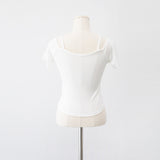 Roselle U-neck Crop T-Shirt
