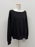 Two-way Boat Neck Over Fit Sweatshirt