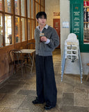 Cropped Bronzed Angora Cardigan