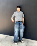 Snap Dart Wide Banding Denim