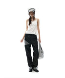 Metal Denim Pants