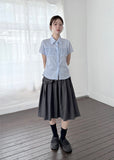 SEER SHIRRING HALF SH