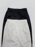 Jacquard satin midi skirt