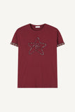 Check Star Applique T-shirt