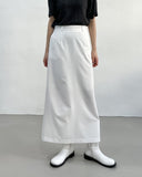 Slit slacks long skirt