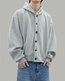 Rud double-button hooded zip-up