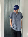 Ruin Stripe Linen Short Sleeve Shirt
