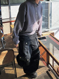 Buyer Parachute Black Blue Pocket Denim