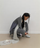 Side Fur Trim Sweatpants