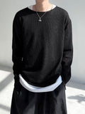 SS Cutting Thin Linen Knit T-Shirt