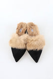Say Stiletto Fur Mule