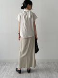Ab Tie Short Sleeve Blouse