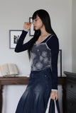 Lace Flower Bustier