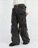 Fuse pocket black denim