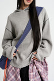 Stitch waffle hood knit