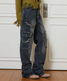 destroyed vintage denim