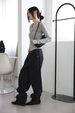 Martin incision black jeans