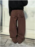 Vibrick Brown Balloon Wide Pants