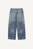 Wearable Damaged Denim Pants
