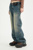 Tin brush regular carpenter denim pants