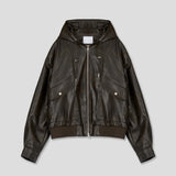 Pita Leather Hoodie Jumper