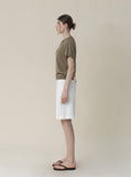 [Premium] Whole Garment Cariha V-neck Short Sleeve Knitwear