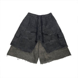 Camo Layered Bermuda Pants