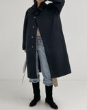 Big Collar Hidden Overfit Balmacan Coat