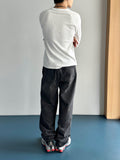 Kane Teen Washing Wide Denim Pants