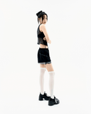 Halter Strap Plaid Sleeveless