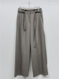 Davi Belted Wide Slacks