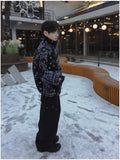 Paisley Quilted Over Fleece Zip-Up