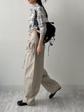 Check Seersucker Crop Shirt