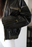 Vegan Leather Over Fit Jacket