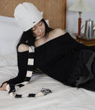 Peulinjeu Boucle Knit Thin Muffler