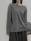 [Premium] Whole Garment Wool Back Round Knit