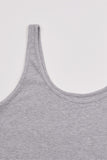 Soriel ribbed U-neck sleeveless