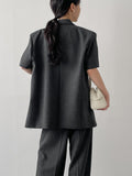 Florence 3-Button Over Fit Half Jacket