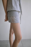 LACE TRIM PANTS SKIRT