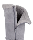 Asym Shearling Wedge Boot
