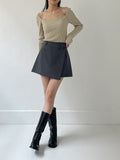 Tours Unbalanced Mini Skirt