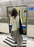 RAW CHECK SKIRT