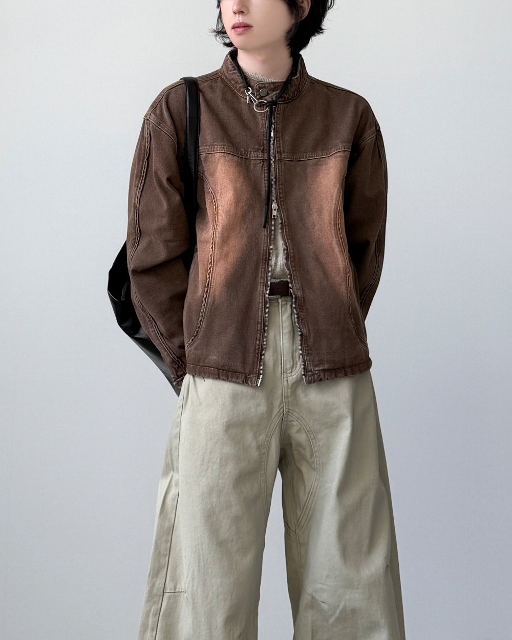 【YOURNUS】Boten Curved Denim Jacket YOURNUS (ユアノス) - ボーテンカーブデニムジャケット / Boten