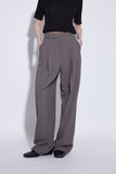 unbalance neck knit top