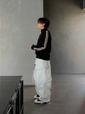 AOS Side Line High Neck Knit Half Zip-Up