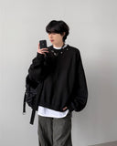 Granite Balloon Crop Sweatshirt