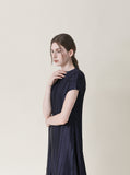 [Premium] Issey Pleated Point Long One Piece